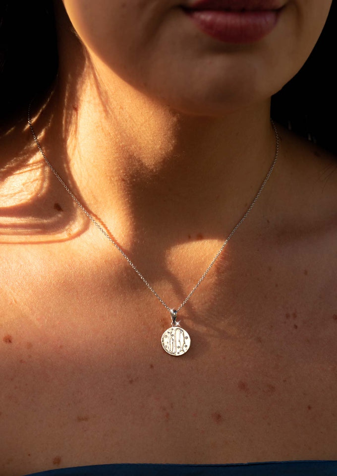 The Silver Libra Zodiac Necklace