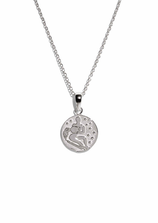 The Aquarius Zodiac Silver Necklace