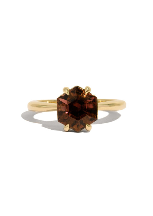 The June Ring with 2.87ct Hexagon Tourmaline - Molten Store