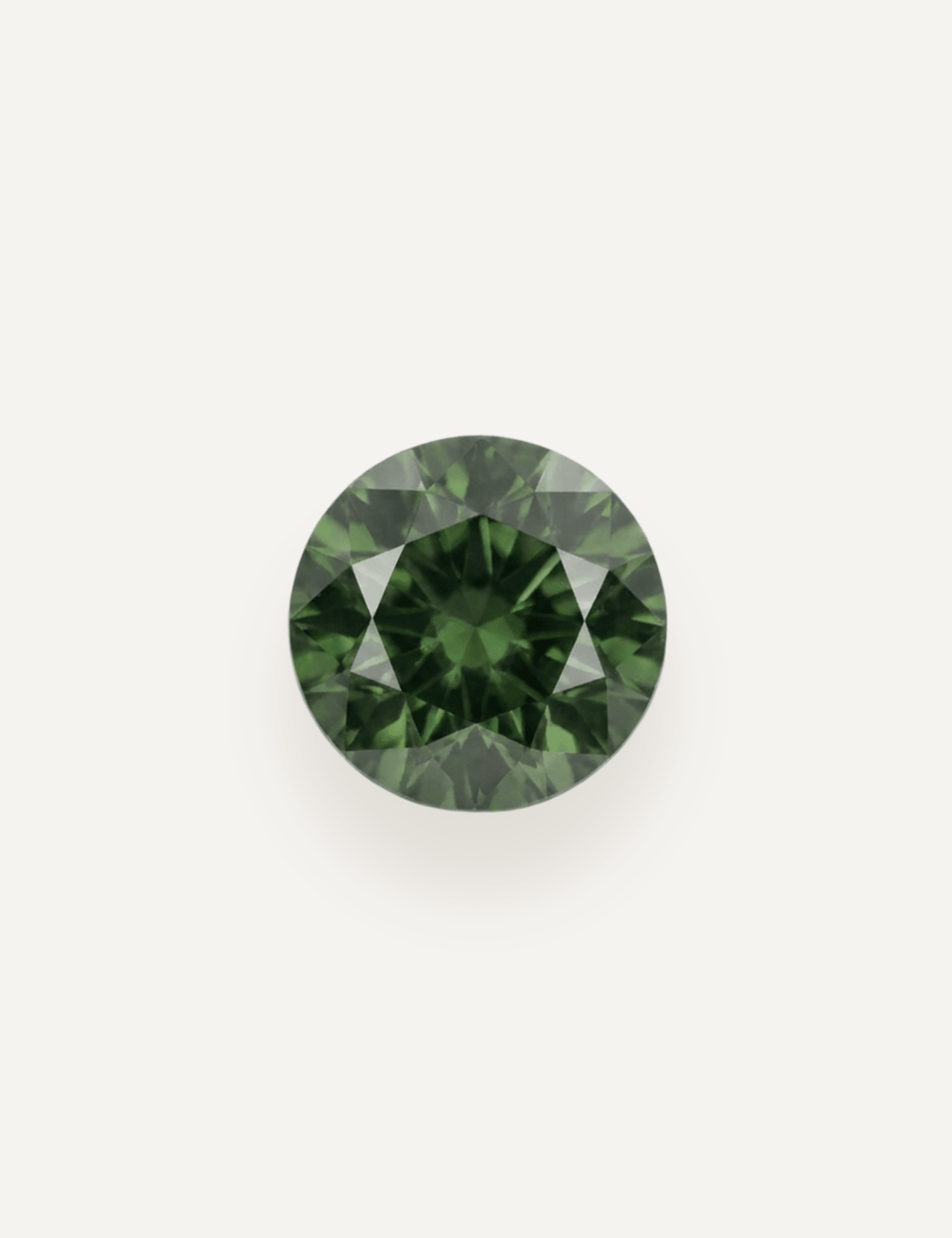 0.41ct Queensland Green Parti Round Cut Sapphire - Molten Store