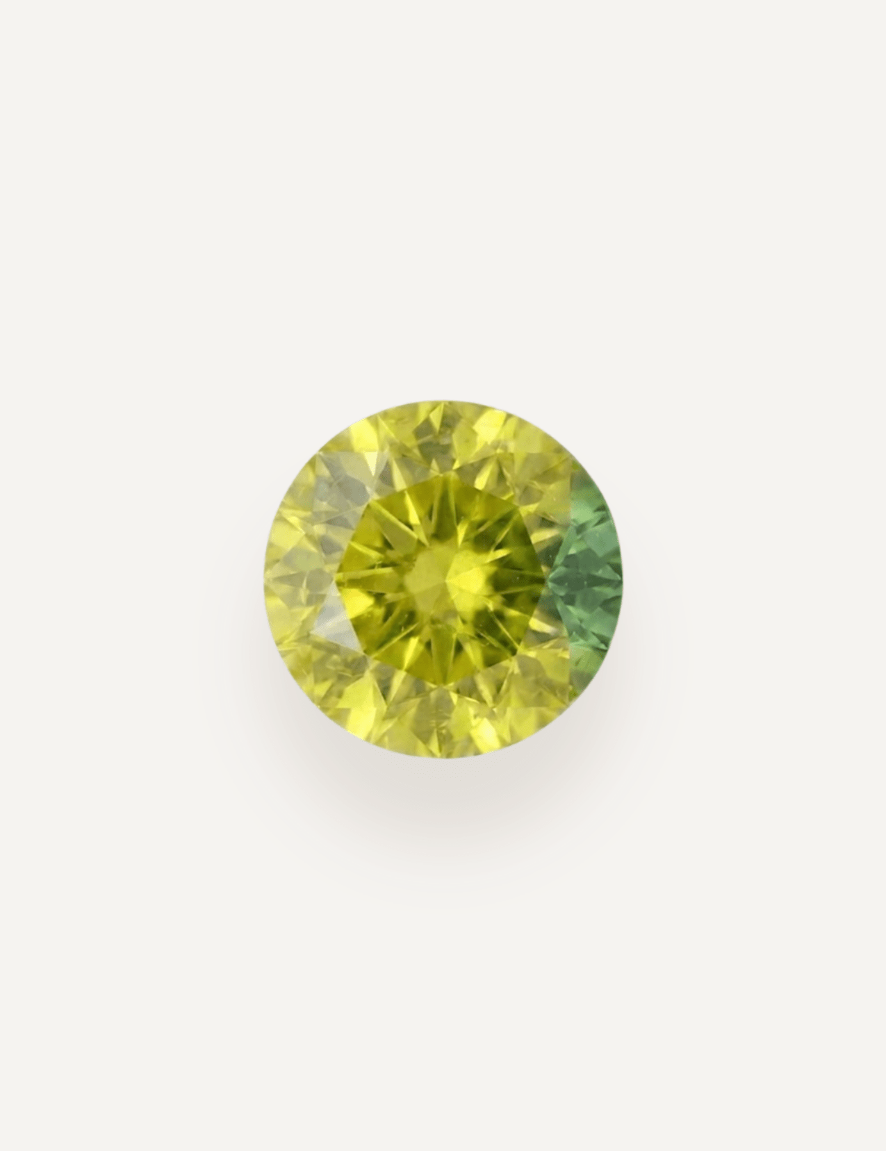 0.49ct Queensland Green Parti Round Cut Sapphire - Molten Store