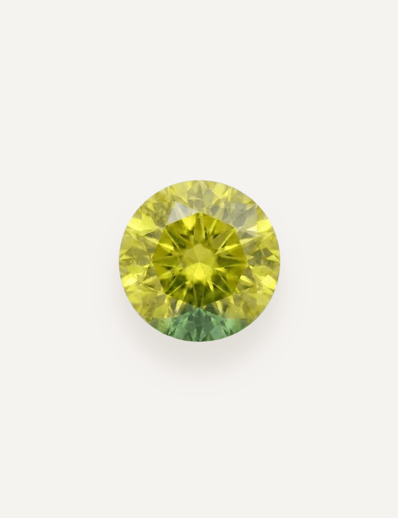 0.49ct Queensland Green Parti Round Cut Sapphire - Molten Store