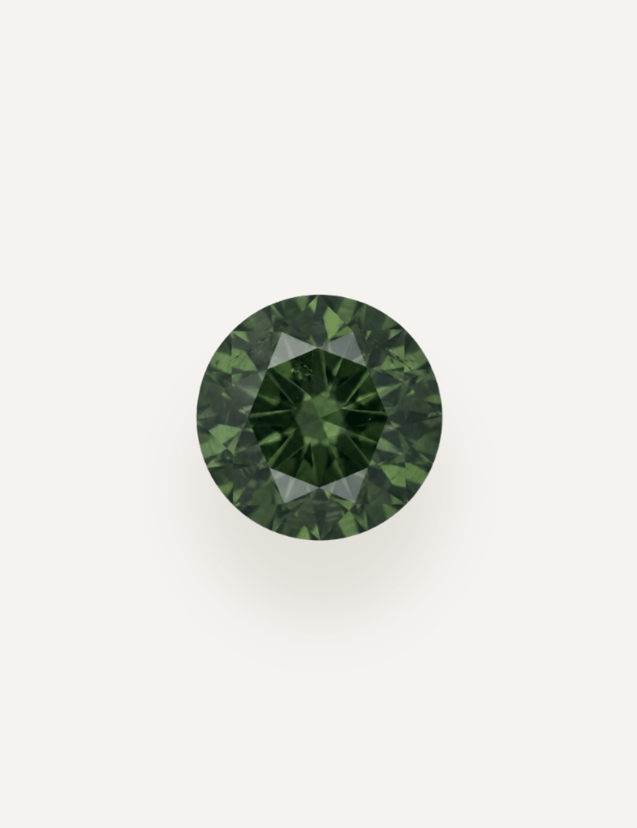 0.51ct Queensland Green Parti Round Cut Sapphire - Molten Store