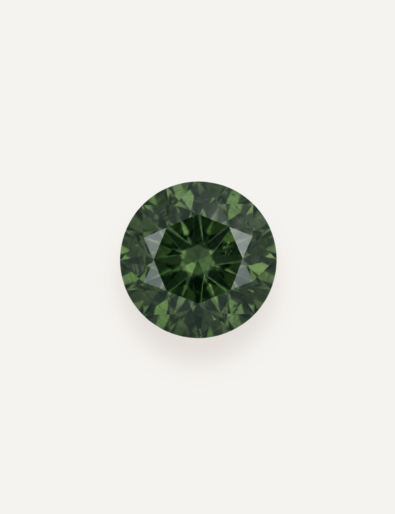 0.51ct Queensland Green Parti Round Cut Sapphire - Molten Store
