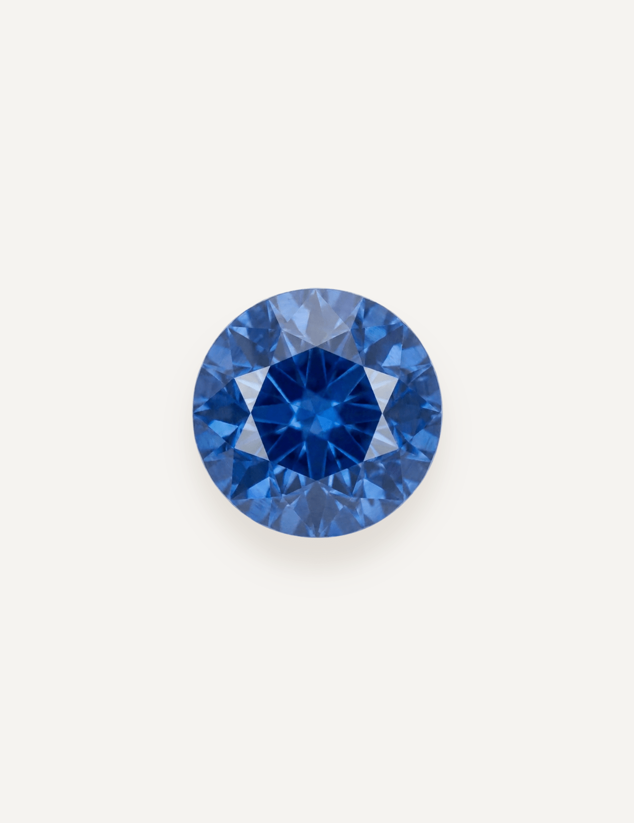 0.58 TCW Ceylon Blue Round Brilliant Cut Sapphire Pair - Molten Store