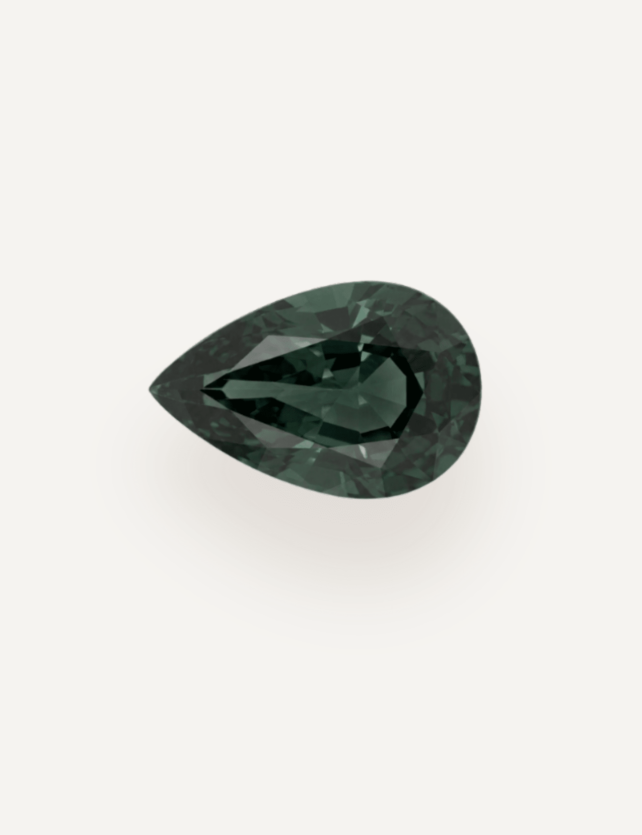 0.63ct Queensland Green Parti Pear Cut Sapphire - Molten Store