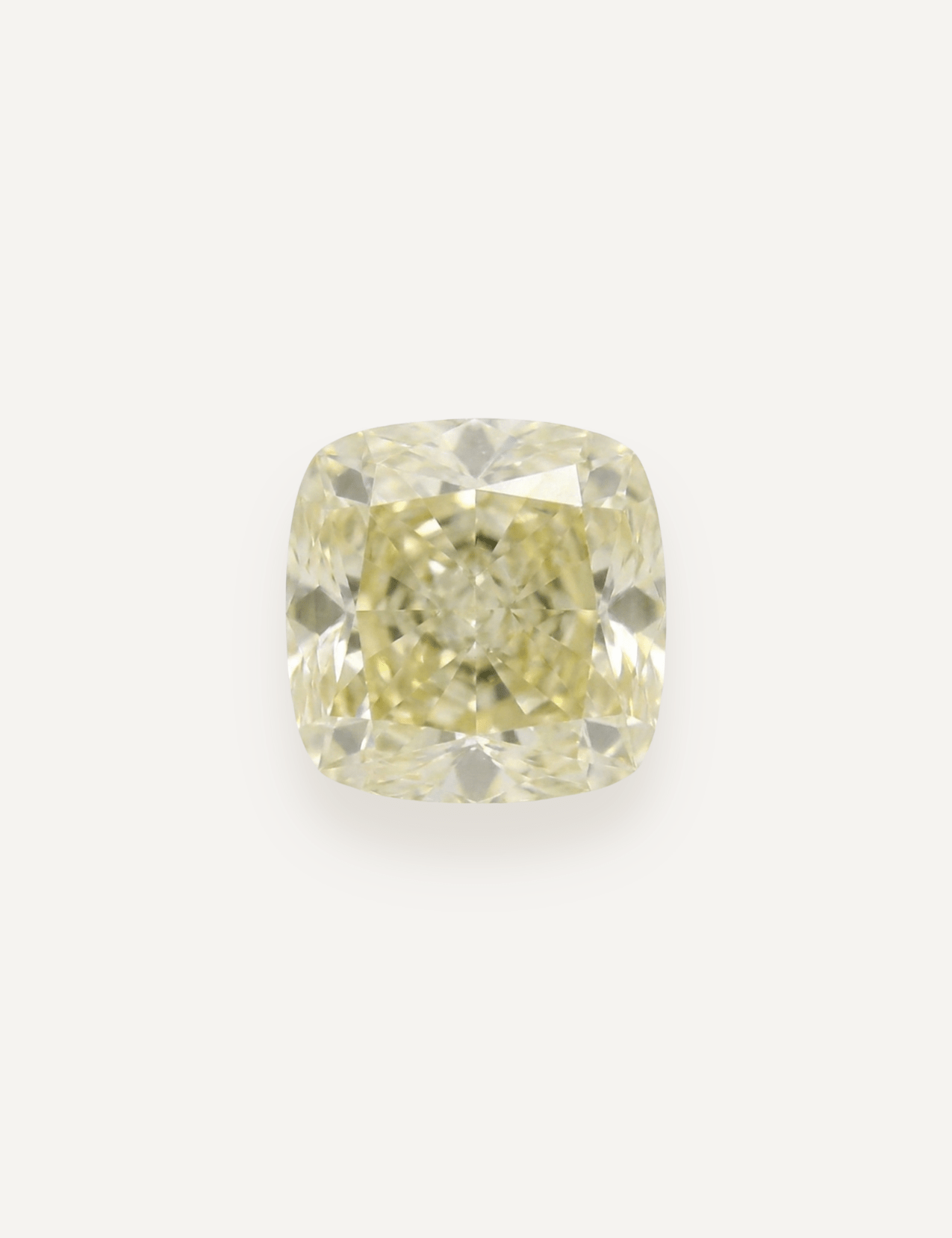 0.63ct Yellow Cushion Cut Diamond - Molten Store
