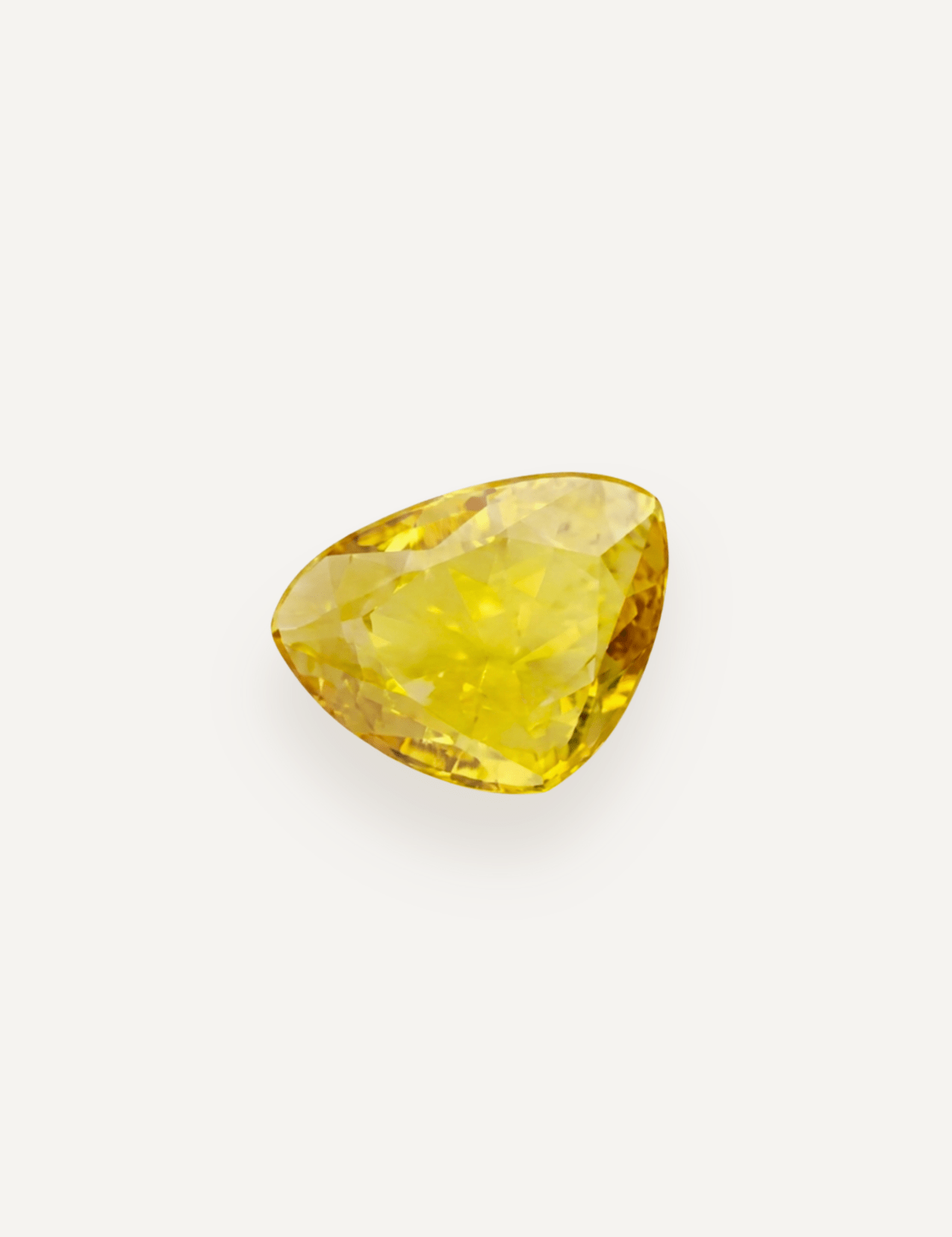 0.63ct Yellow Rose Cut Sapphire - Molten Store