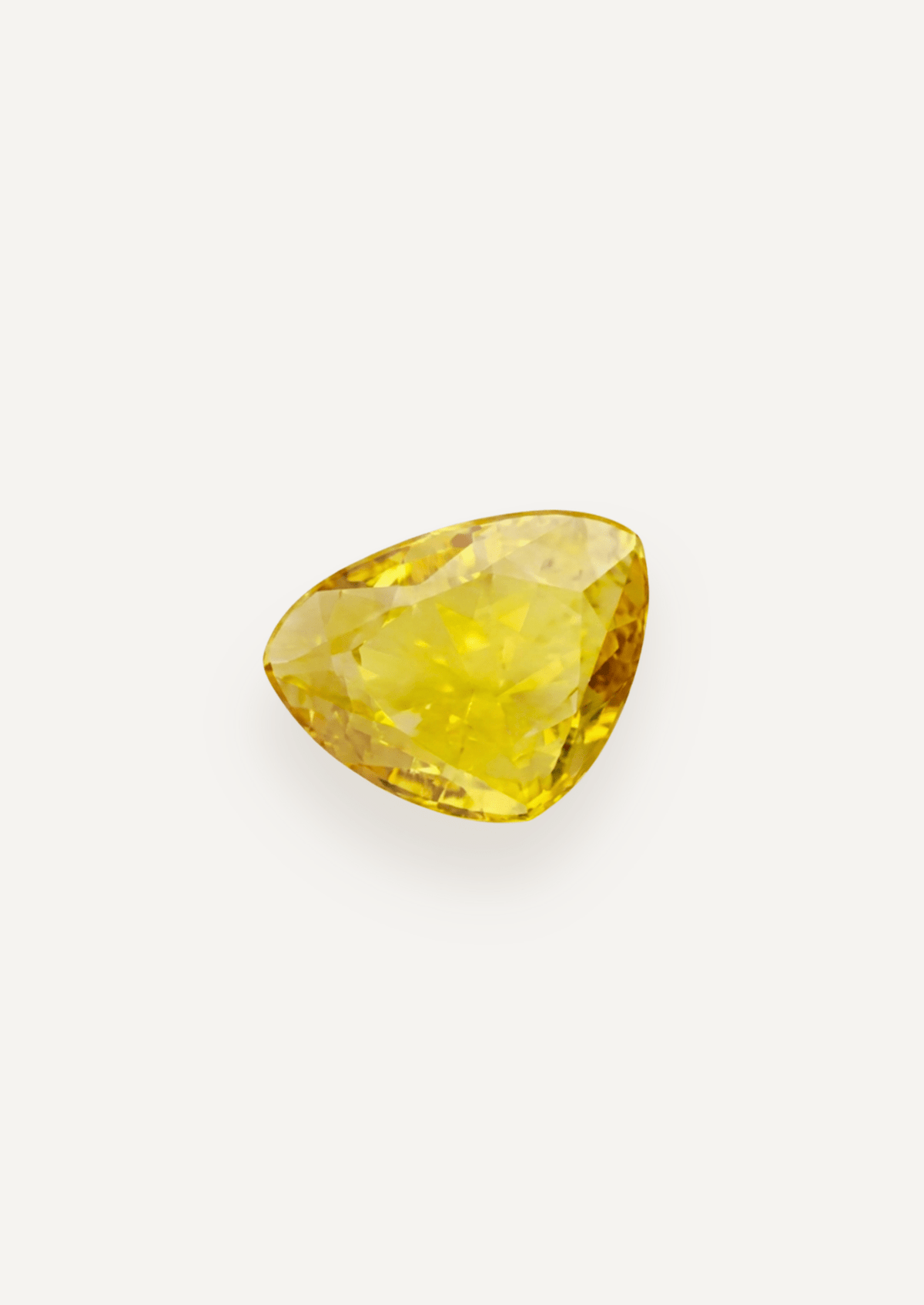 0.63ct Yellow Rose Cut Sapphire - Molten Store