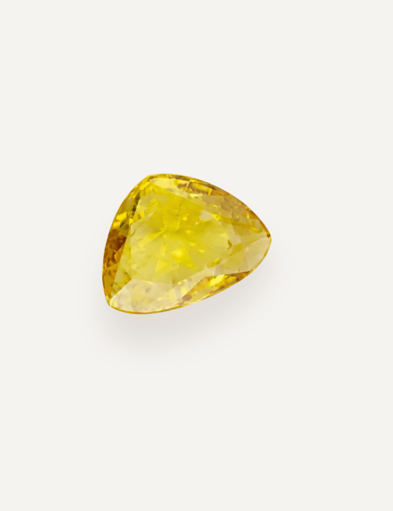 0.63ct Yellow Rose Cut Sapphire - Molten Store
