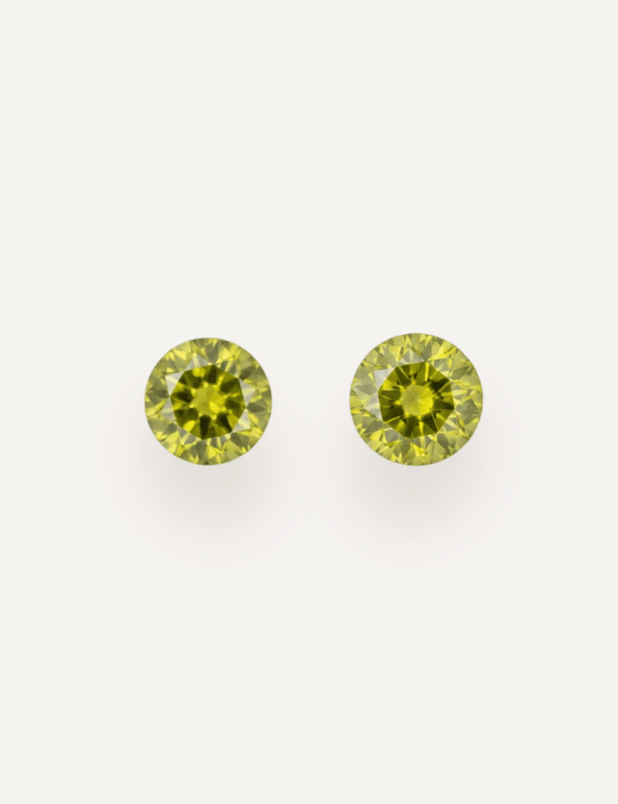 0.74 TCW Queensland Parti Green Round Cut Sapphire Pair - Molten Store