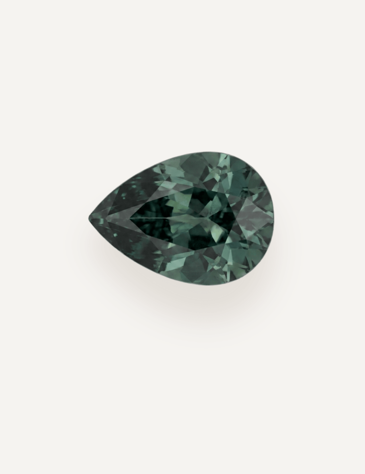 0.76ct Queensland Green Parti Pear Cut Sapphire - Molten Store