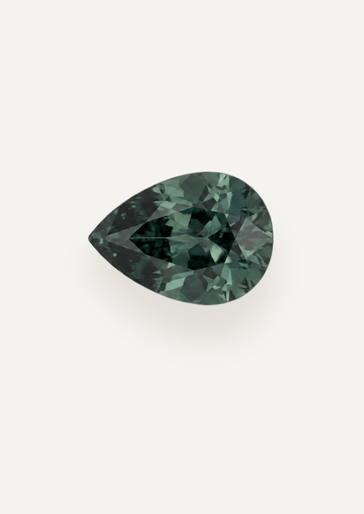 0.76ct Queensland Green Parti Pear Cut Sapphire - Molten Store