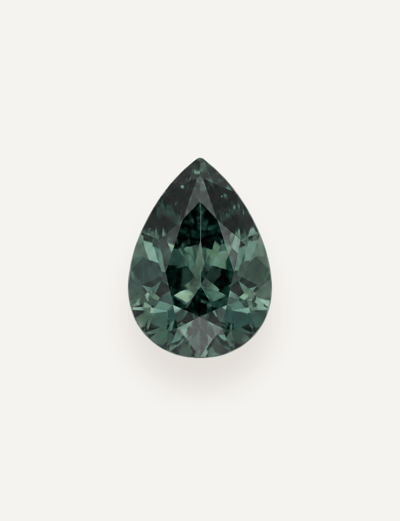 0.76ct Queensland Green Parti Pear Cut Sapphire - Molten Store