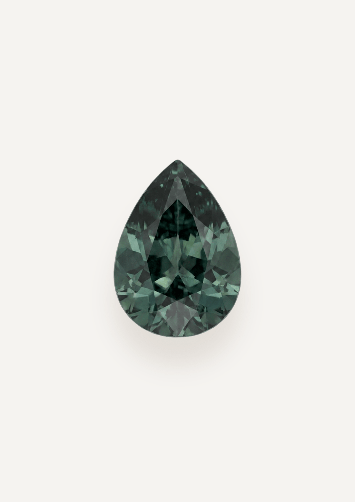 0.76ct Queensland Green Parti Pear Cut Sapphire - Molten Store
