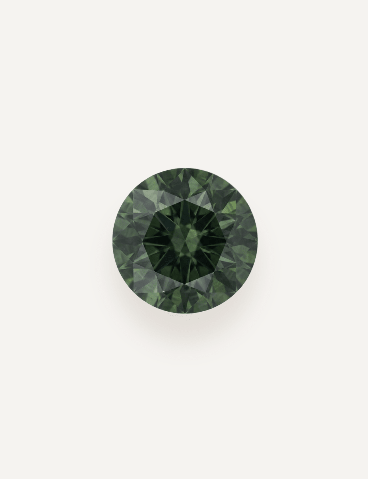 0.76ct Queensland Green Parti Round Cut Sapphire - Molten Store