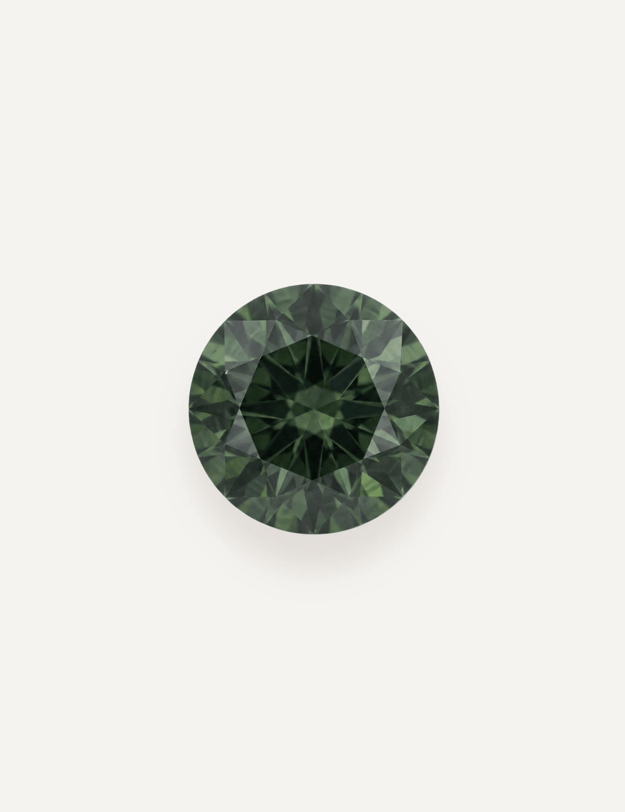 0.76ct Queensland Green Parti Round Cut Sapphire - Molten Store