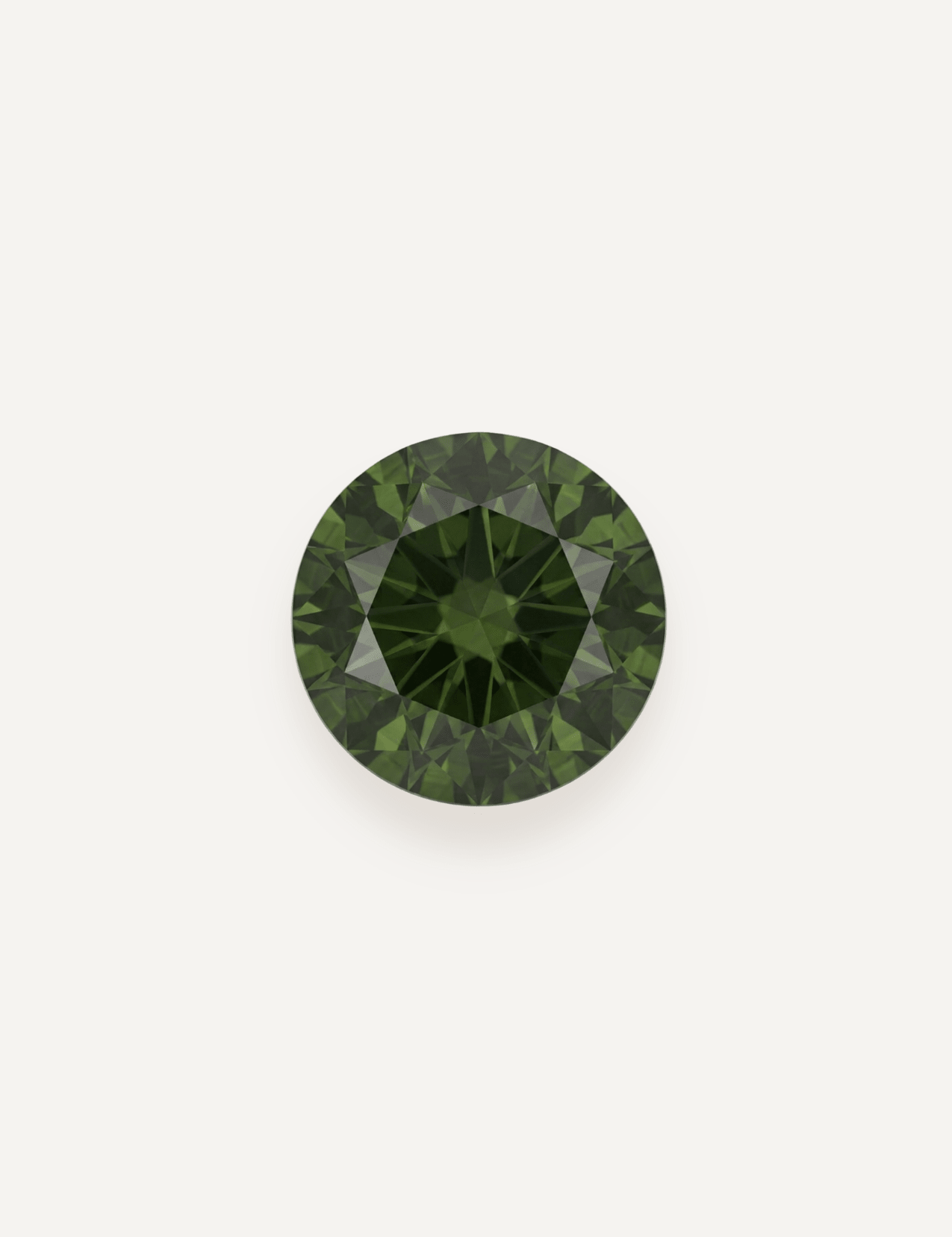 0.78ct Queensland Green Parti Round Cut Sapphire - Molten Store