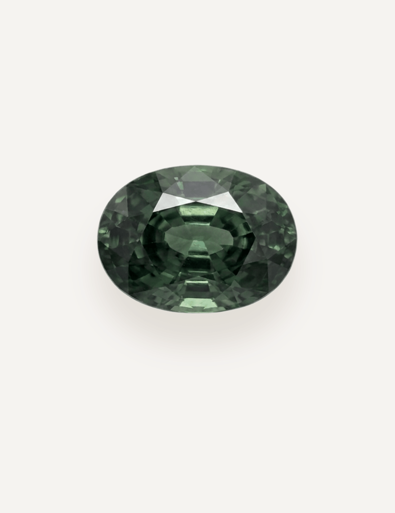 0.81ct Queensland Green Parti Oval Cut Sapphire - Molten Store