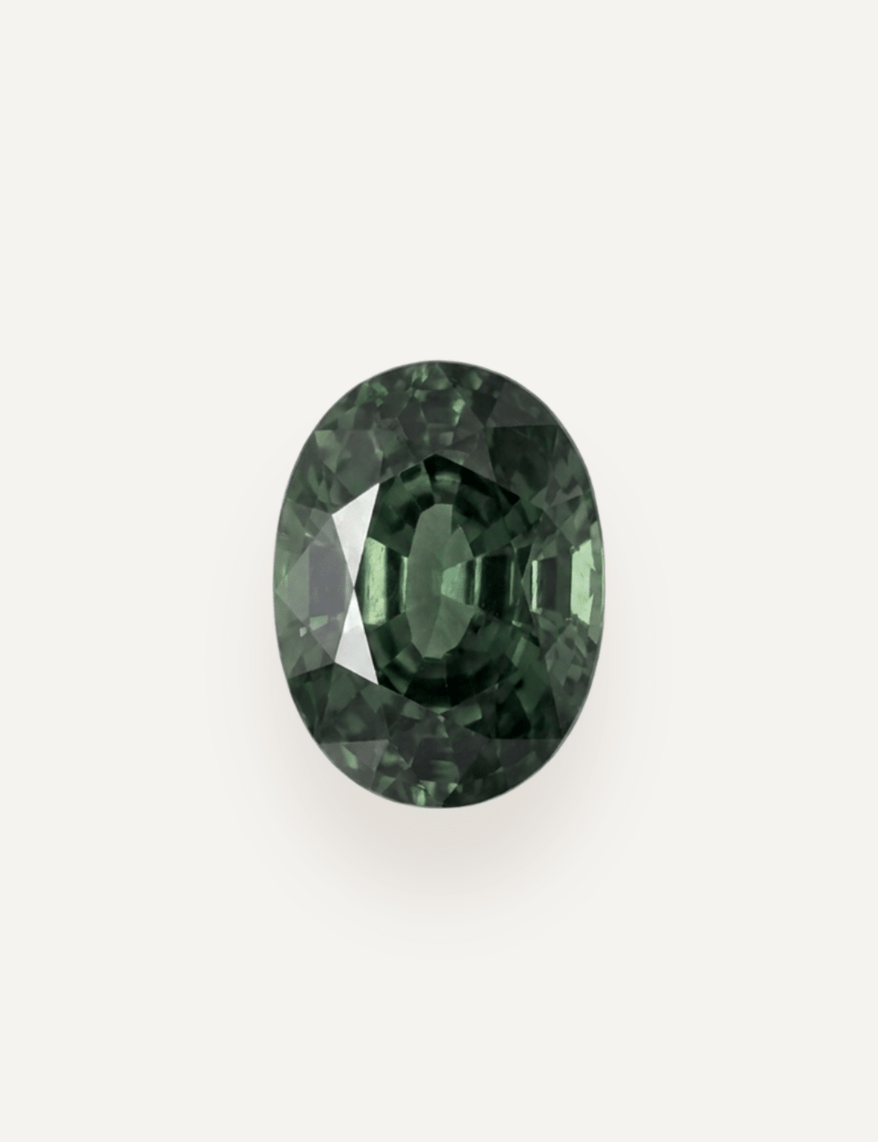 0.81ct Queensland Green Parti Oval Cut Sapphire - Molten Store