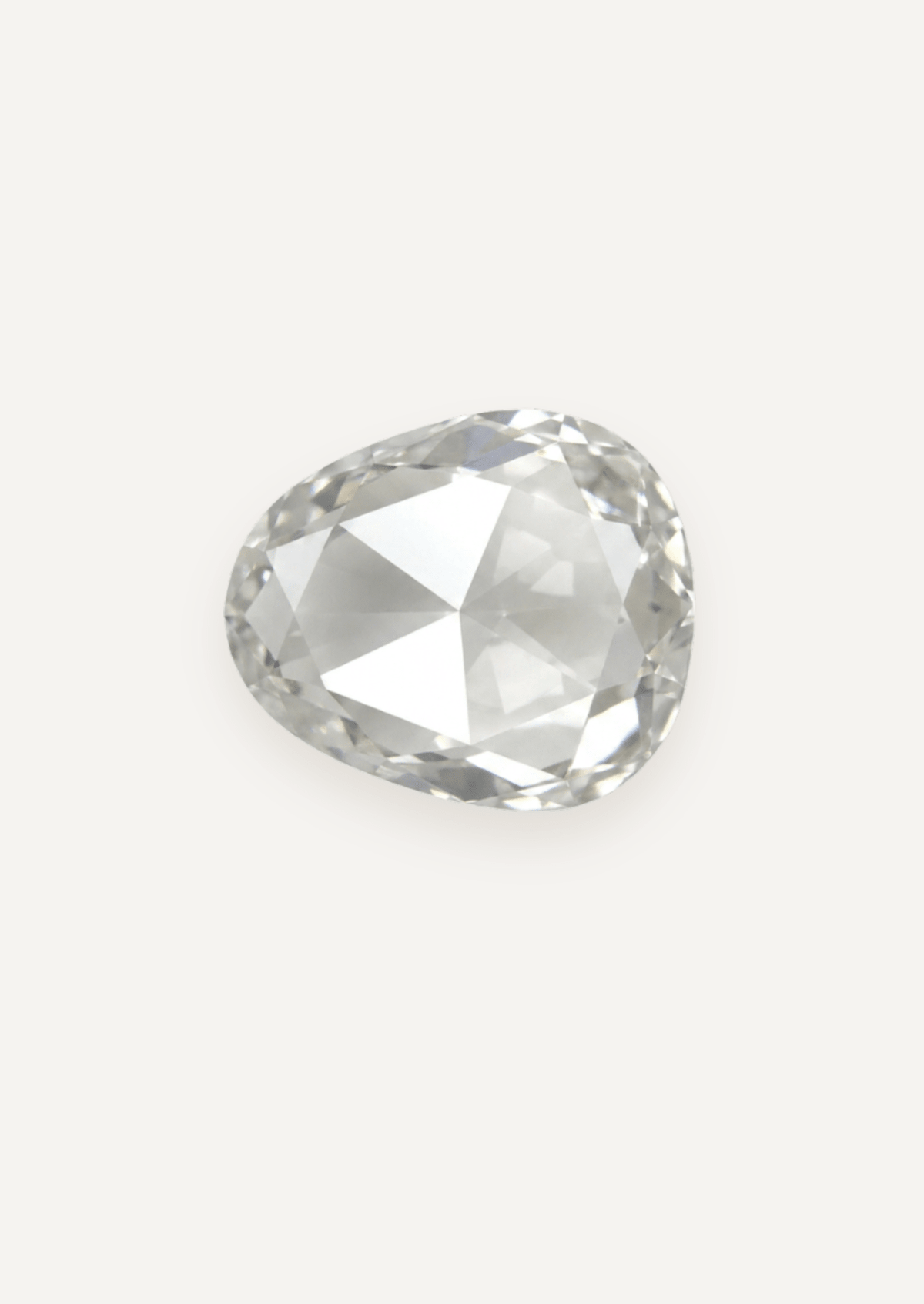 0.82ct Madagascian White Rose Cut Sapphire - Molten Store