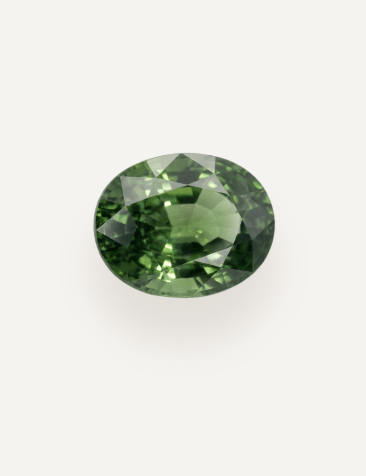 0.83ct Queensland Green Parti Oval Cut Sapphire - Molten Store