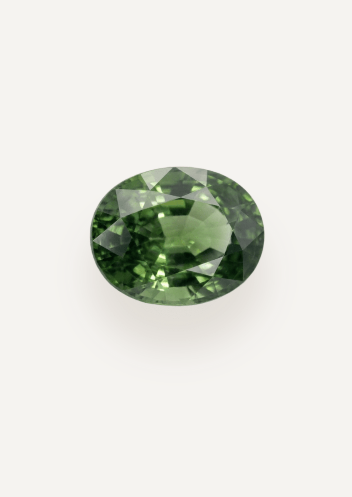 0.83ct Queensland Green Parti Oval Cut Sapphire - Molten Store