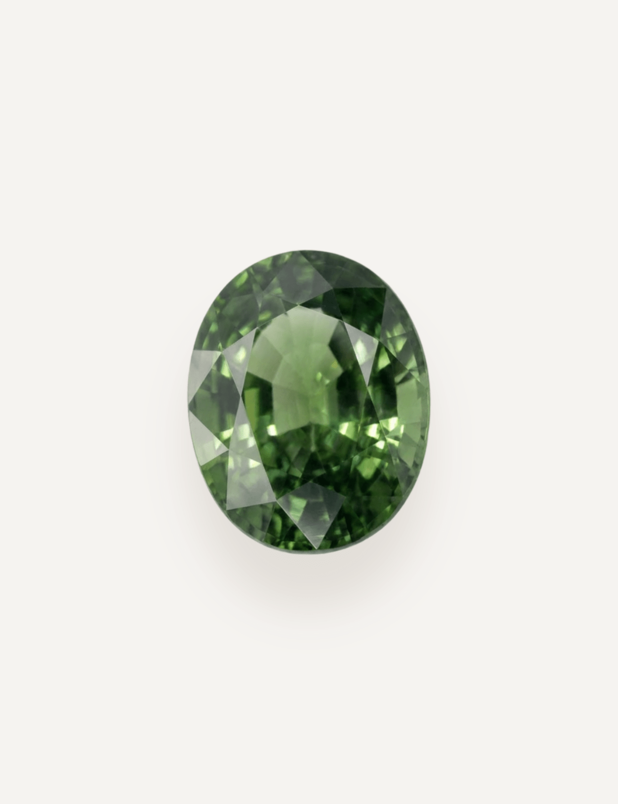 0.83ct Queensland Green Parti Oval Cut Sapphire - Molten Store