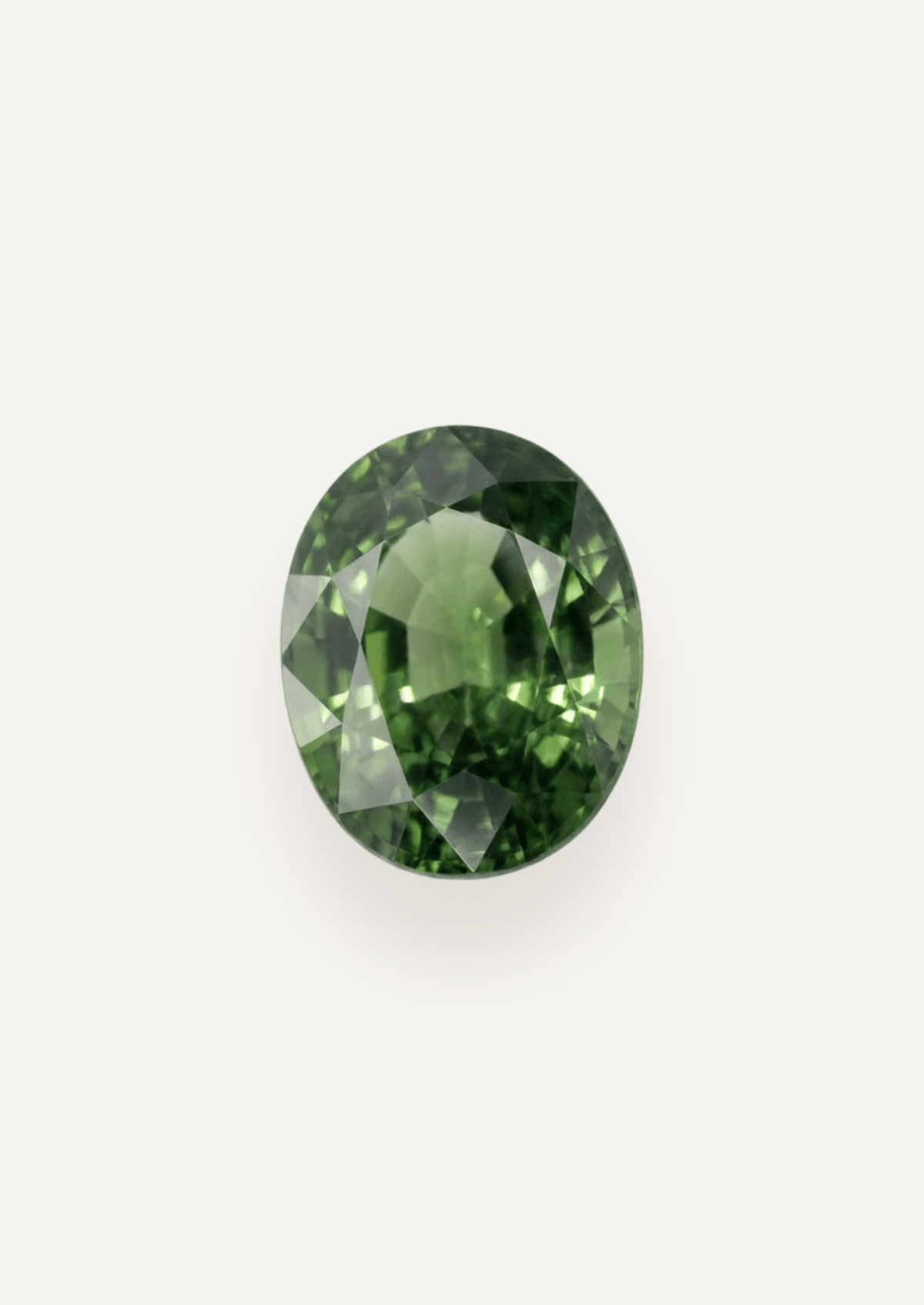 0.83ct Queensland Green Parti Oval Cut Sapphire - Molten Store