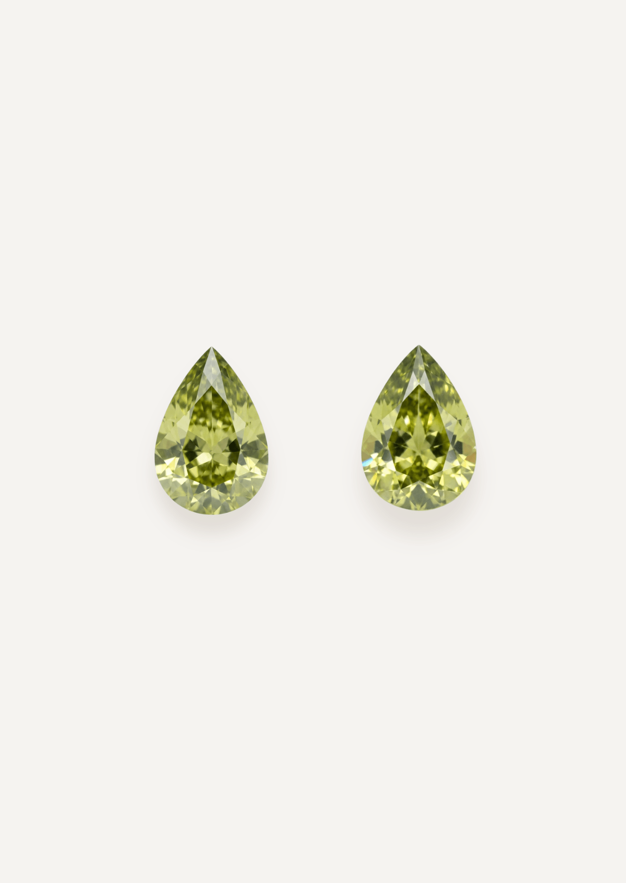 0.84ctw Green Pear Cut Sapphire Pair - Molten Store