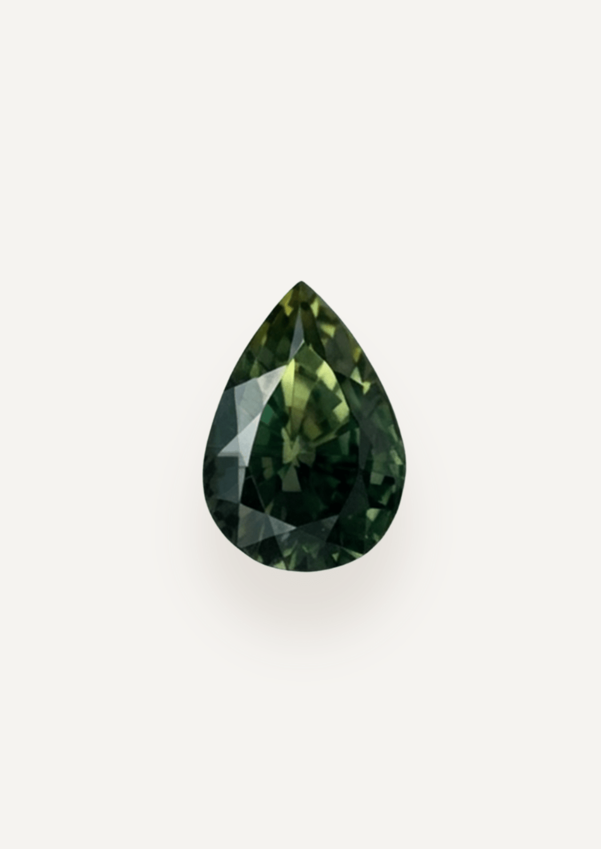 0.85ct Queensland Green Parti Pear Cut Sapphire - Molten Store