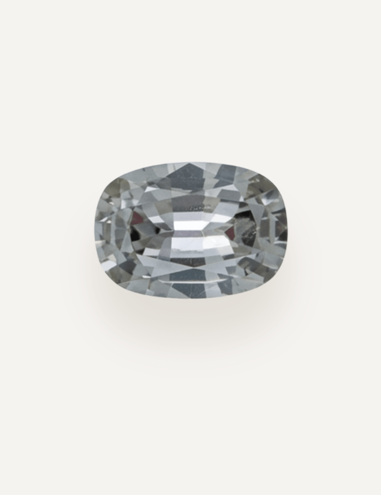 0.88ct Grey Cushion Cut Sapphire - Molten Store