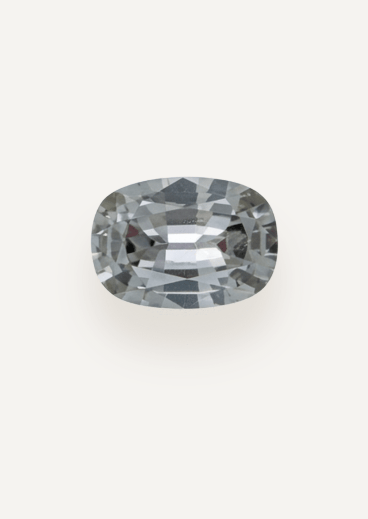 0.88ct Grey Cushion Cut Sapphire - Molten Store