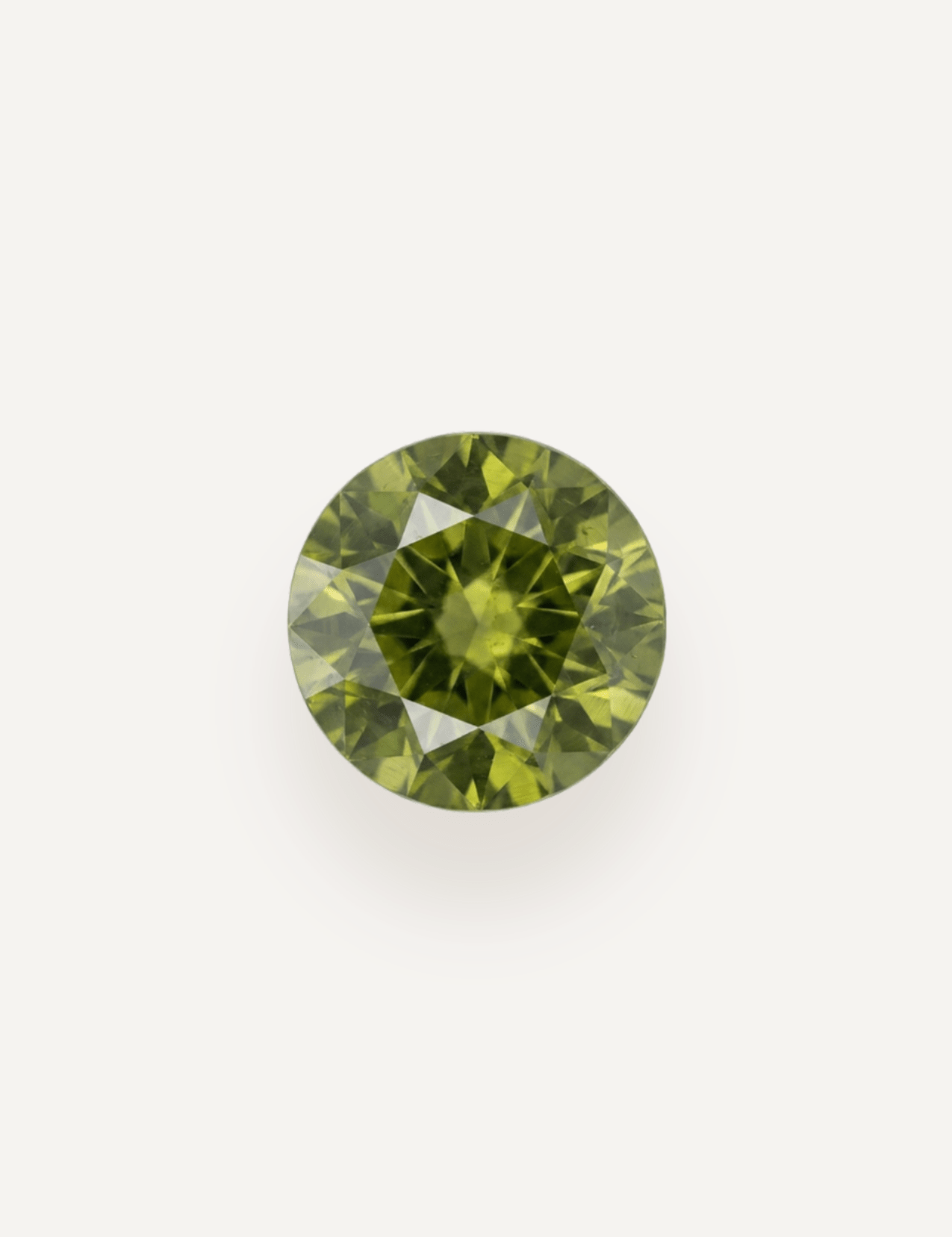 0.89ct Queensland Green Parti Round Cut Sapphire - Molten Store