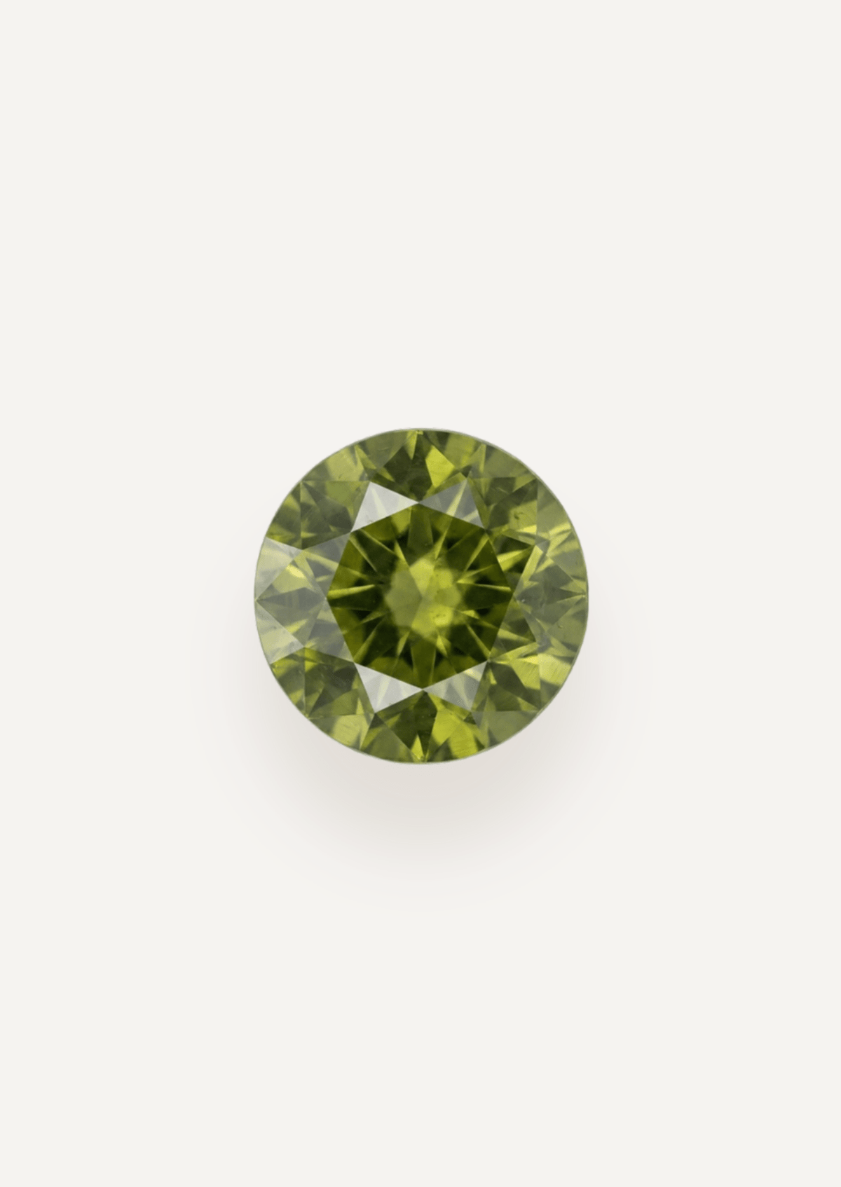 0.89ct Queensland Green Parti Round Cut Sapphire - Molten Store