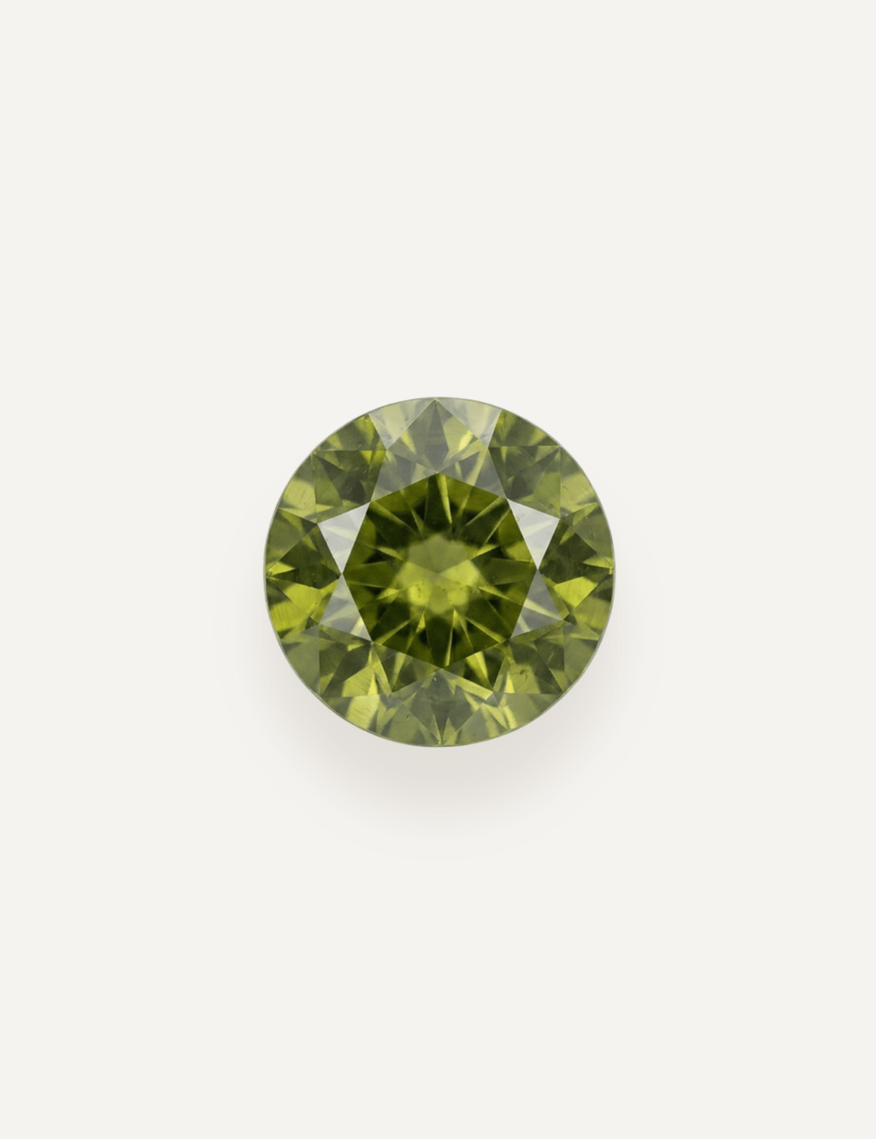 0.89ct Queensland Green Parti Round Cut Sapphire - Molten Store