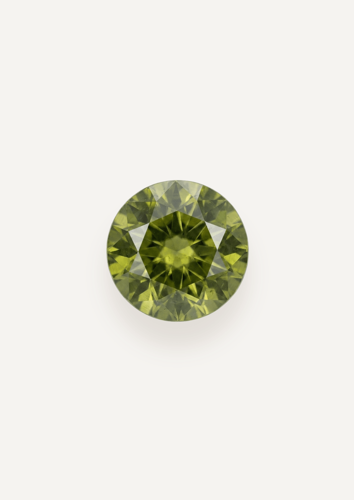 0.89ct Queensland Green Parti Round Cut Sapphire - Molten Store