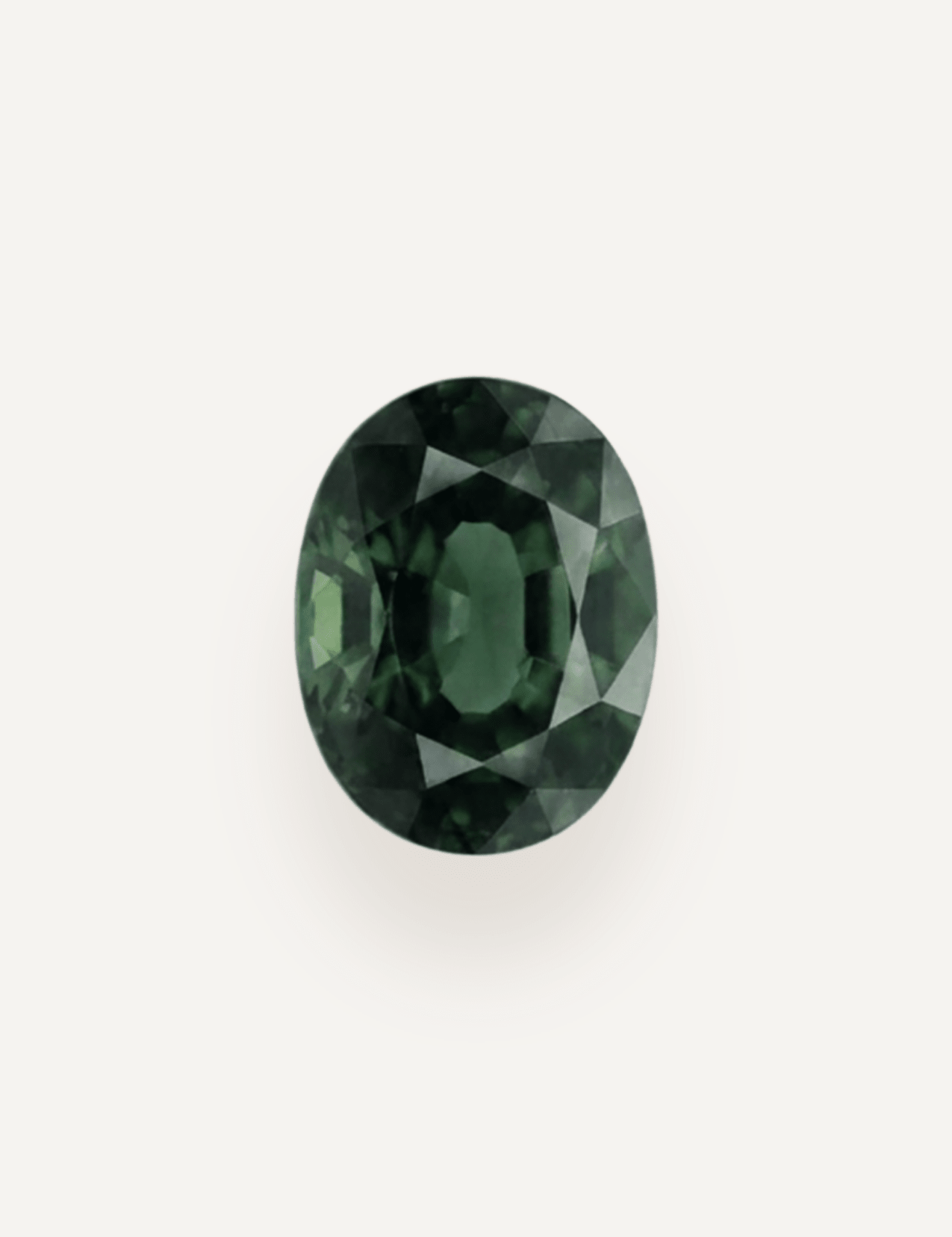0.90ct Queensland Green Parti Oval Cut Sapphire - Molten Store