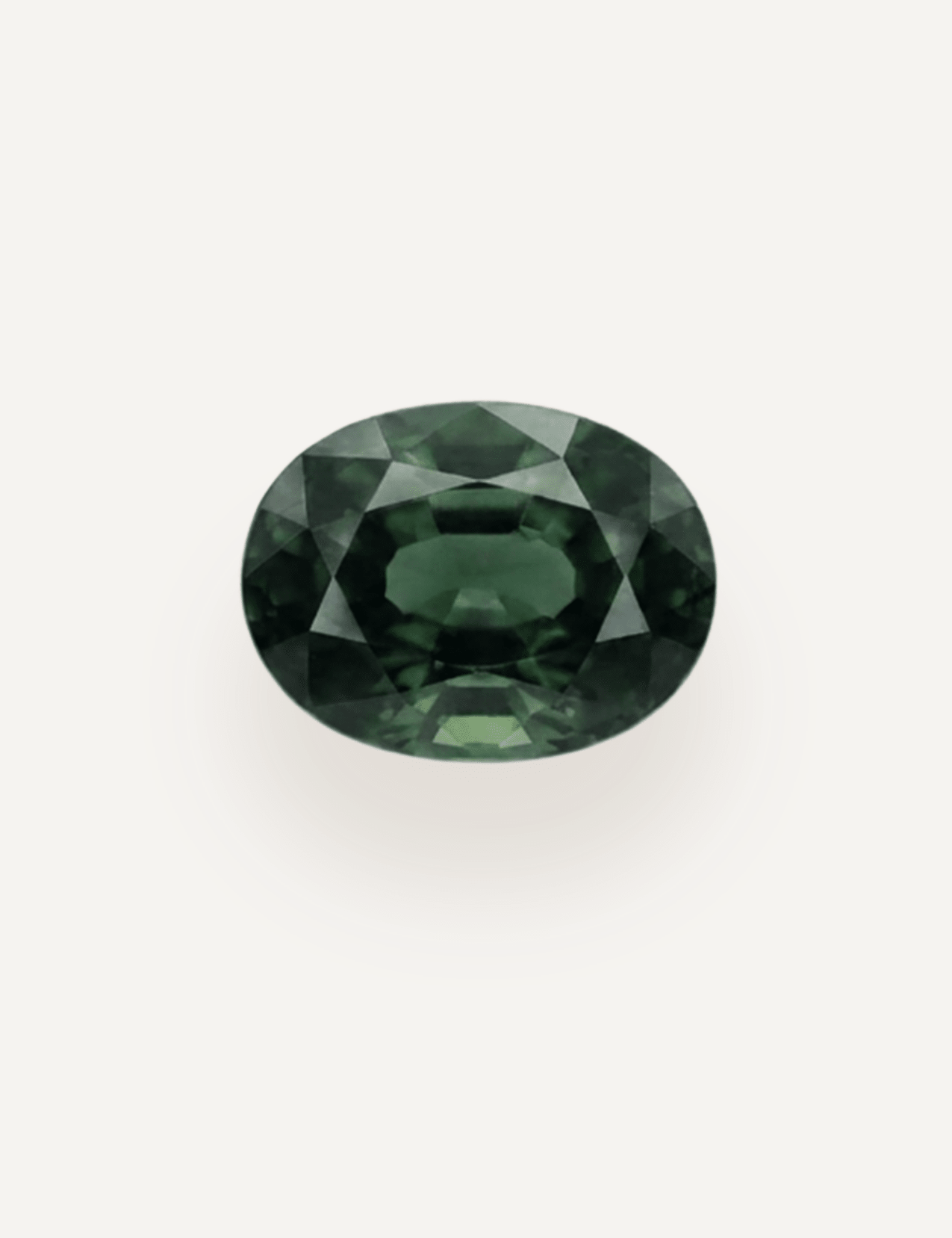 0.90ct Queensland Green Parti Oval Cut Sapphire - Molten Store