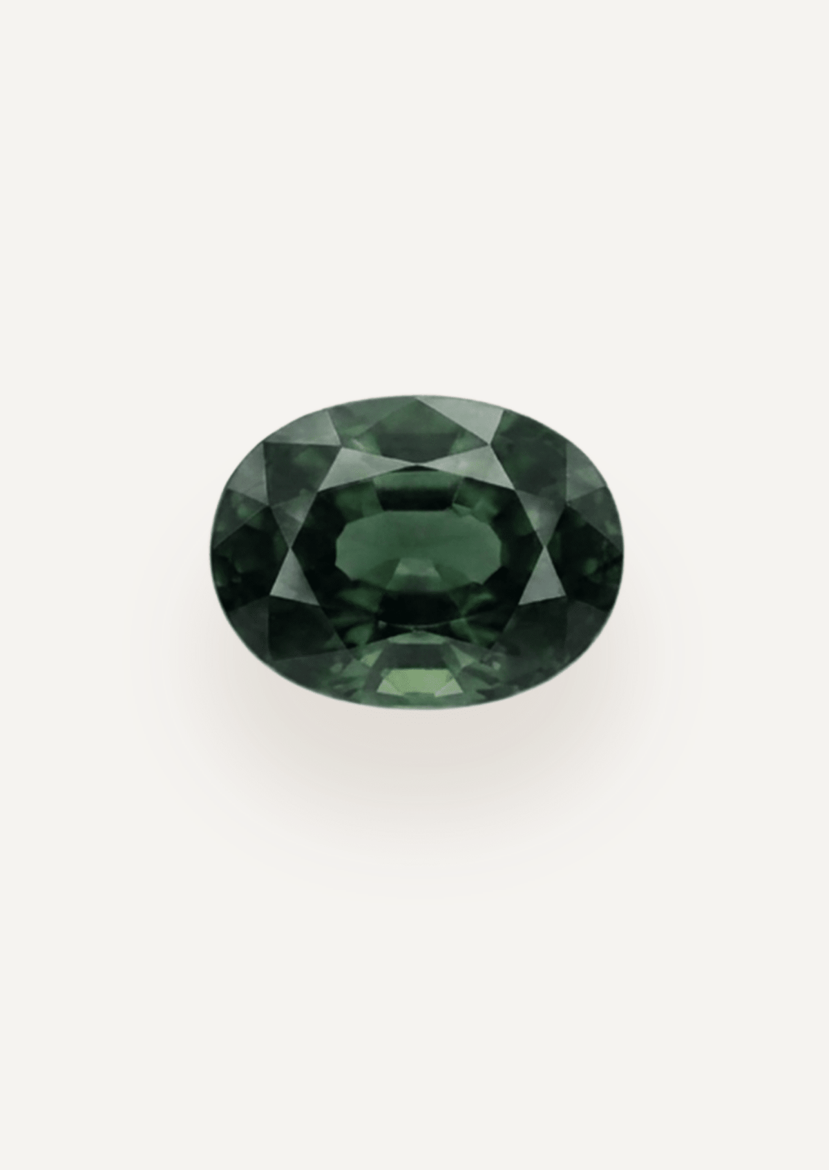 0.90ct Queensland Green Parti Oval Cut Sapphire - Molten Store