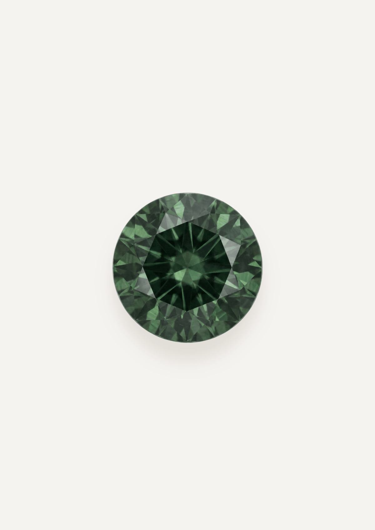 0.91ct Australian Green Parti Round Cut Sapphire - Molten Store