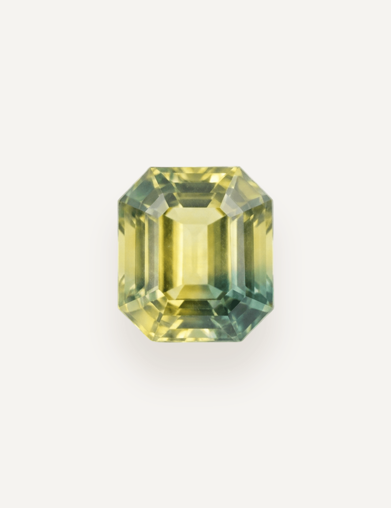 0.94ct Queensland Green Parti Emerald Cut Sapphire - Molten Store