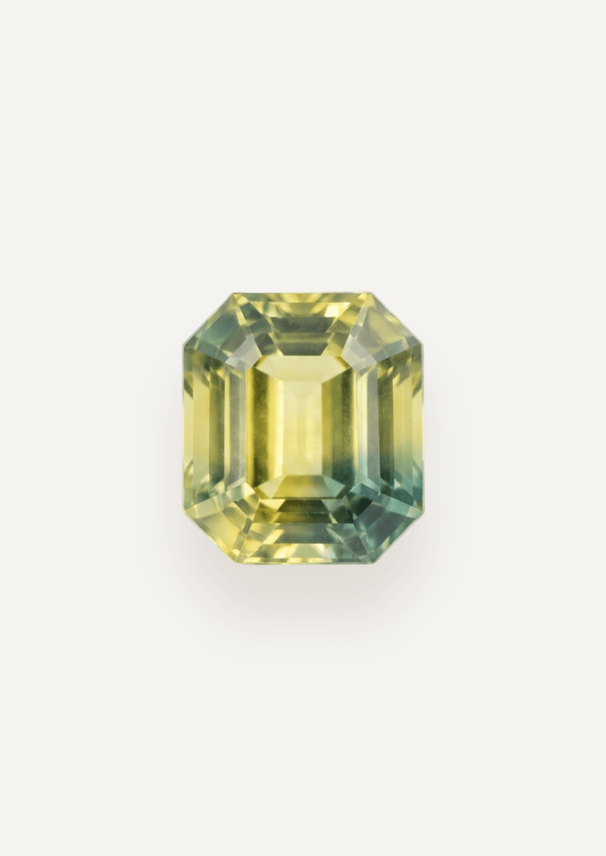 0.94ct Queensland Green Parti Emerald Cut Sapphire - Molten Store