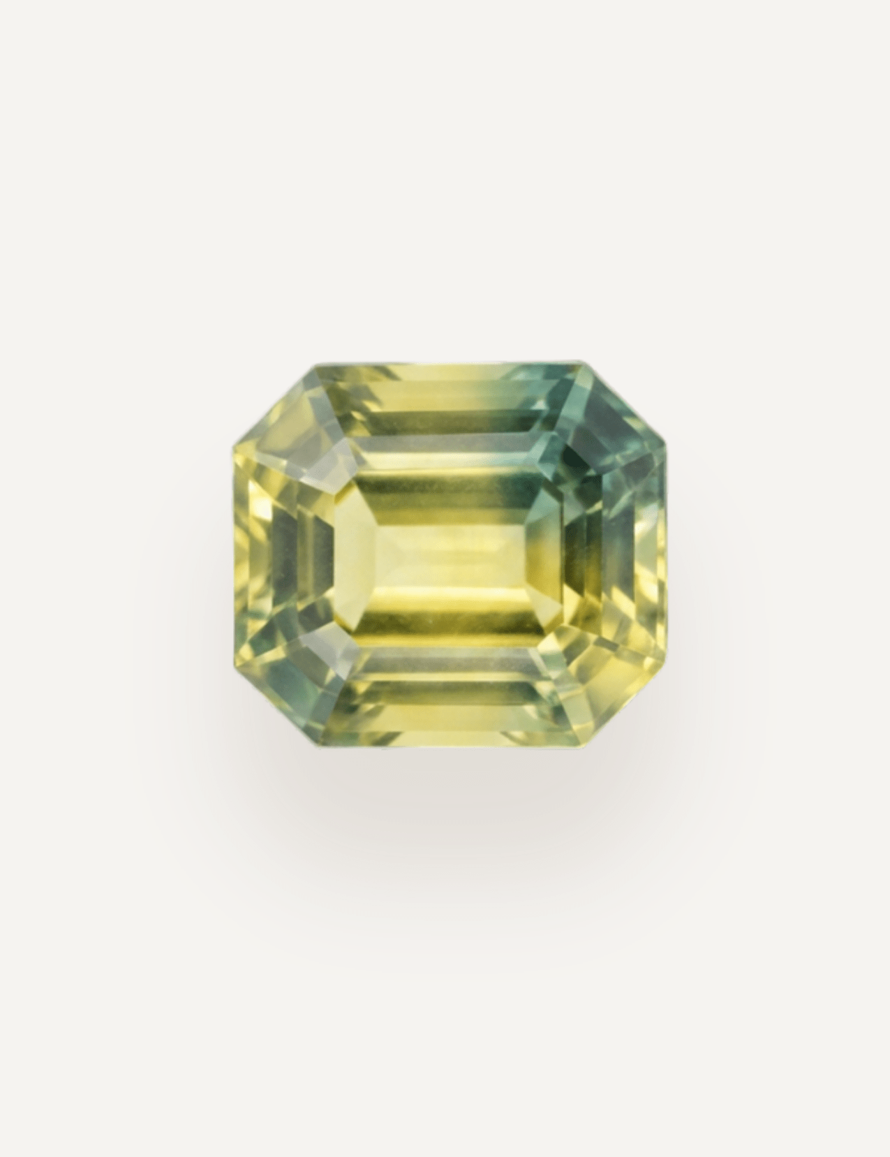 0.94ct Queensland Green Parti Emerald Cut Sapphire - Molten Store