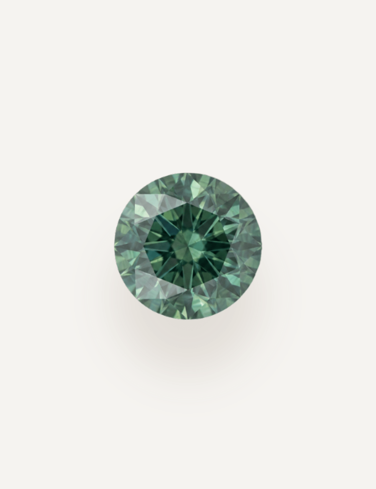 0.96ct Queensland Green Blue Parti Round Cut Sapphire - Molten Store