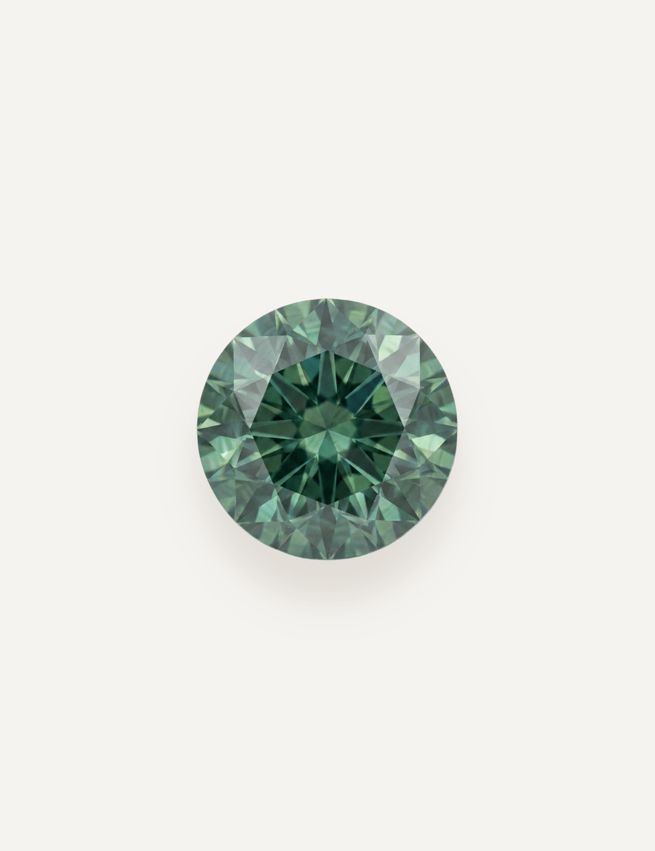 0.96ct Queensland Green Blue Parti Round Cut Sapphire - Molten Store