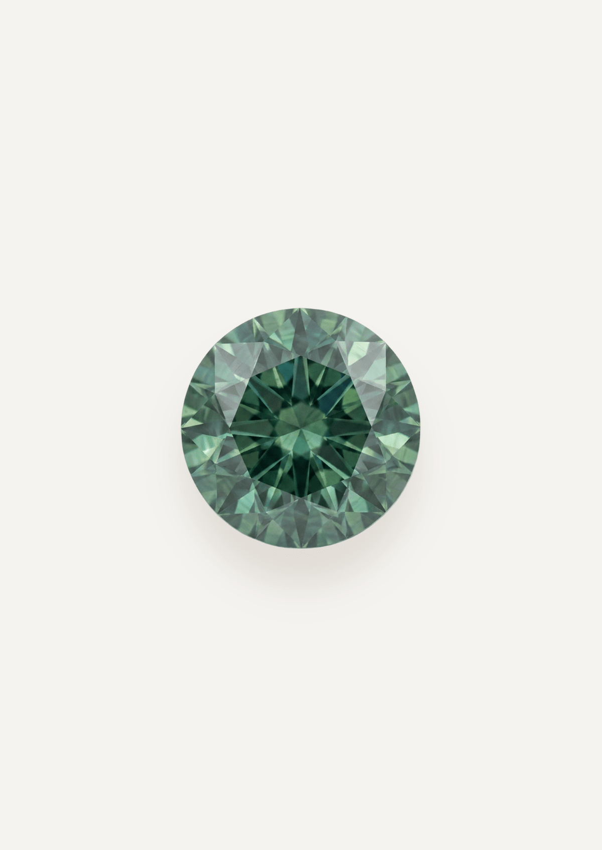 0.96ct Queensland Green Blue Parti Round Cut Sapphire - Molten Store