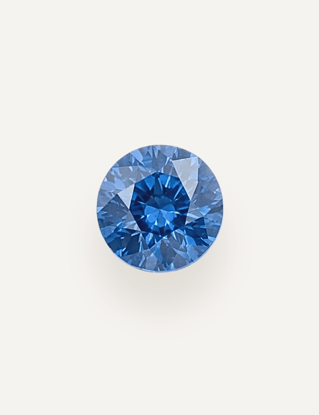 0.98ct Ceylon Blue Round Brilliant Cut Sapphire - Molten Store