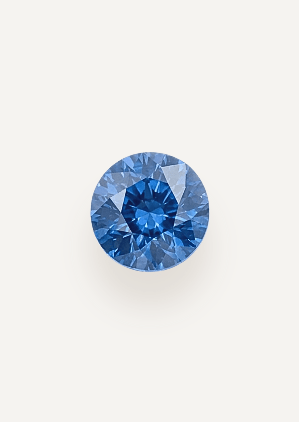 0.98ct Ceylon Blue Round Brilliant Cut Sapphire - Molten Store