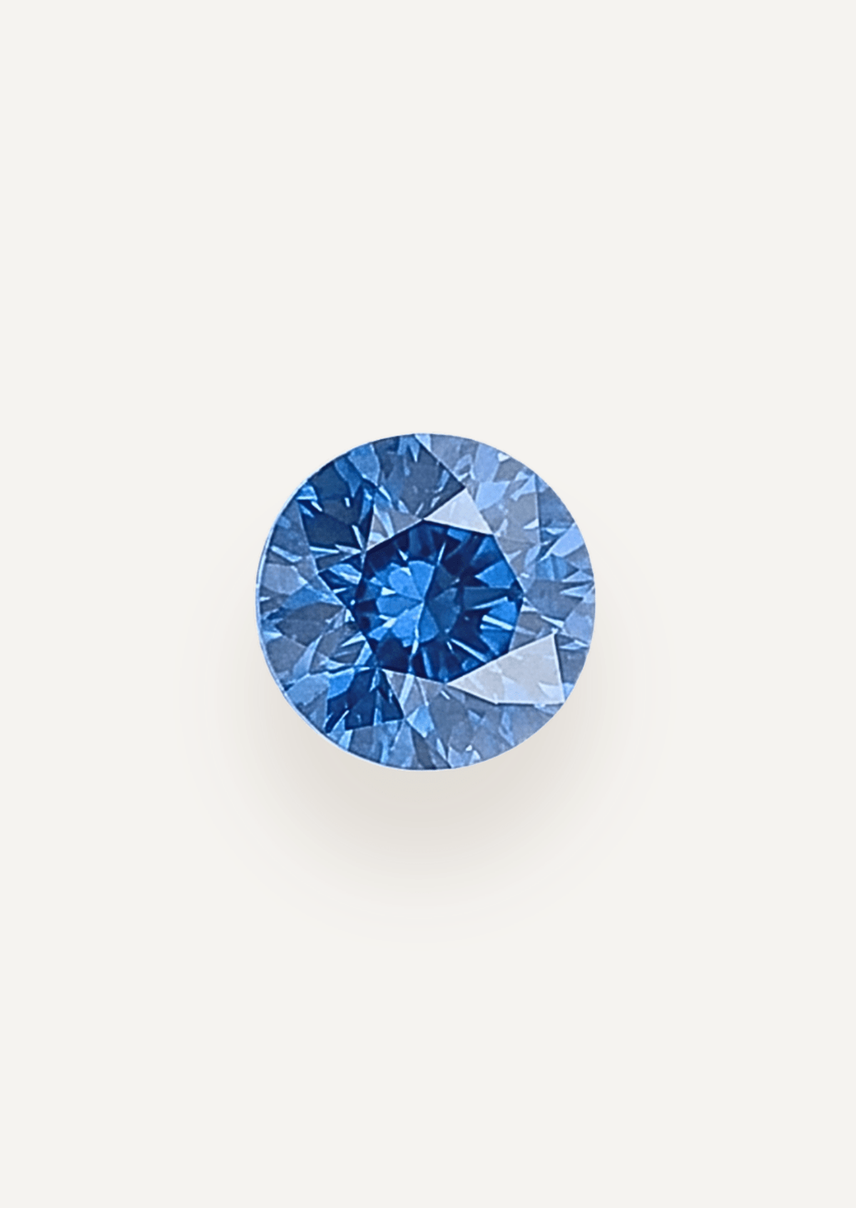 0.98ct Ceylon Blue Round Brilliant Cut Sapphire - Molten Store